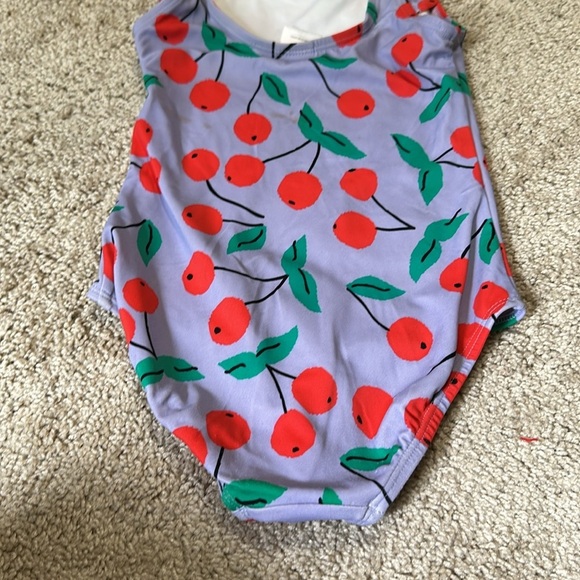 Hanna Andersson Cherry Print One Piece Swimsuit size 5 - Picture 6 of 7